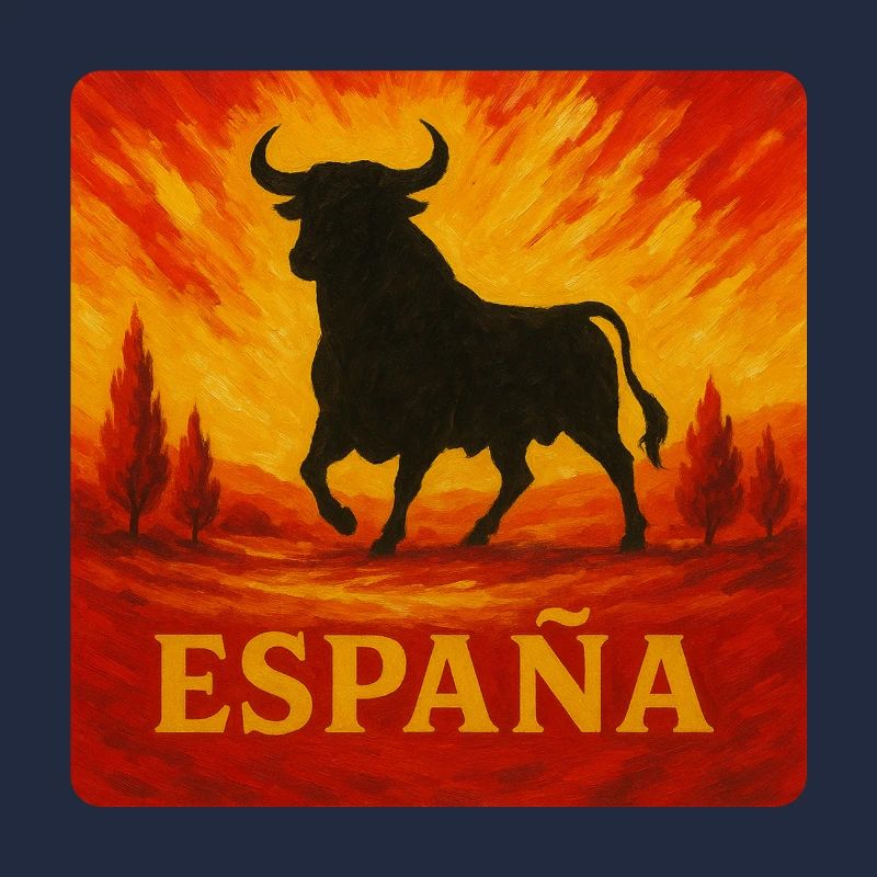 Spanien Stier Sonnenuntergang