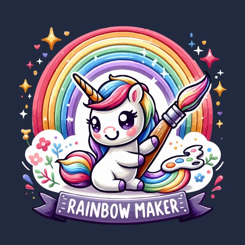Regenbogen-Einhorn Maler