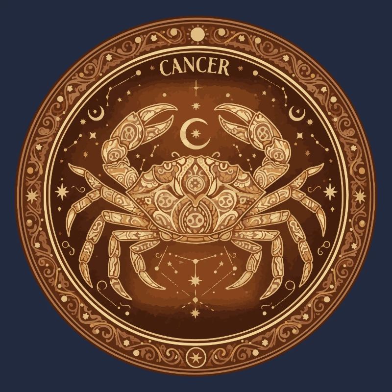 Krebs Mandala Sternzeichen