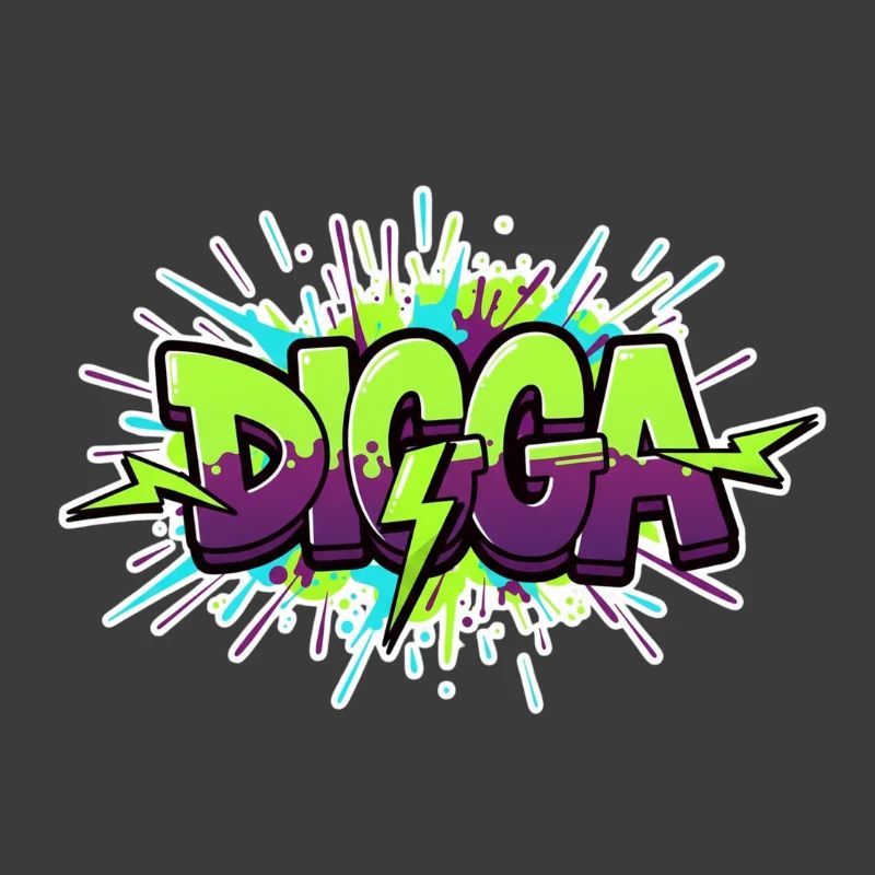 Digga Graffiti Neon Burst
