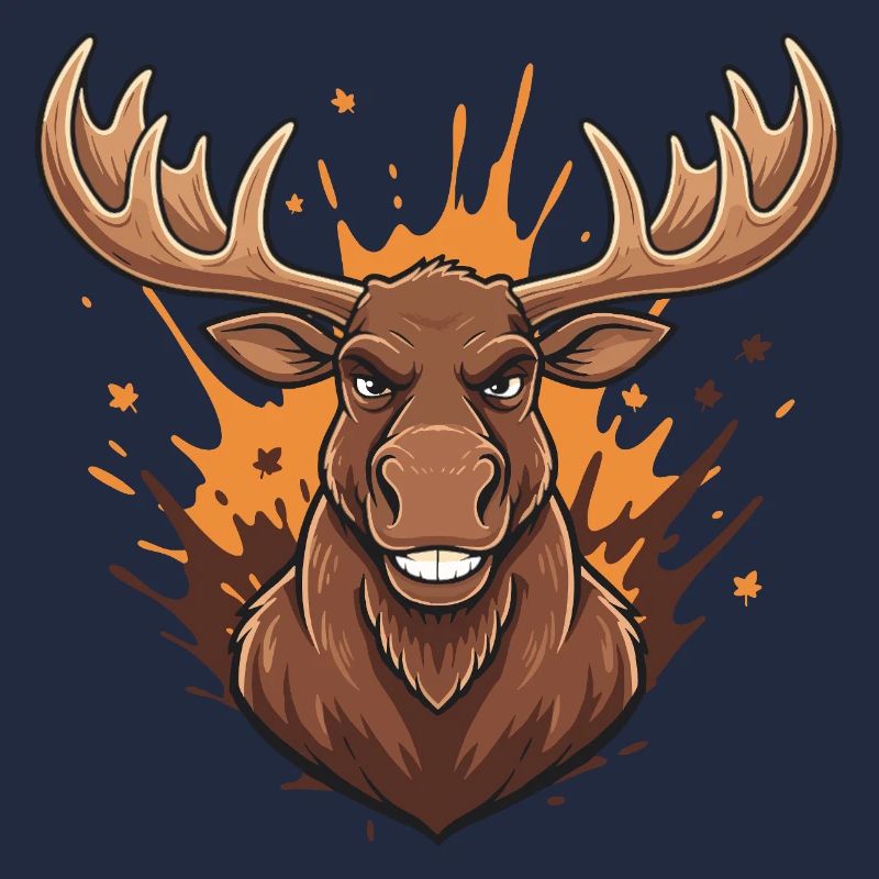 Forest Deer Fire Splash