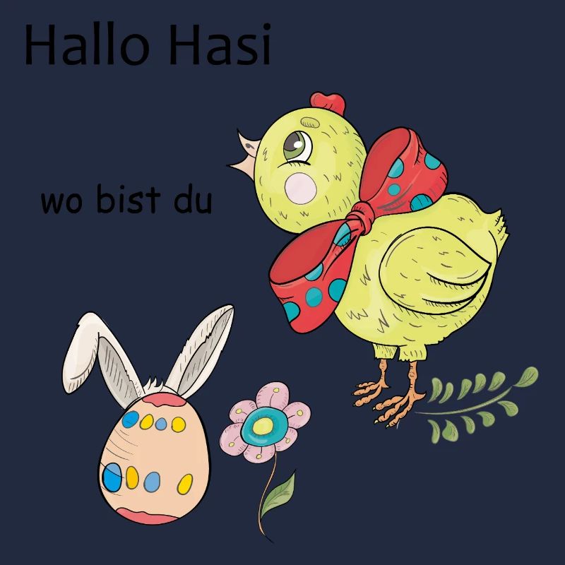 Easter chicken with bow