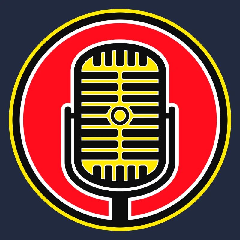 Retro Microphone Badge