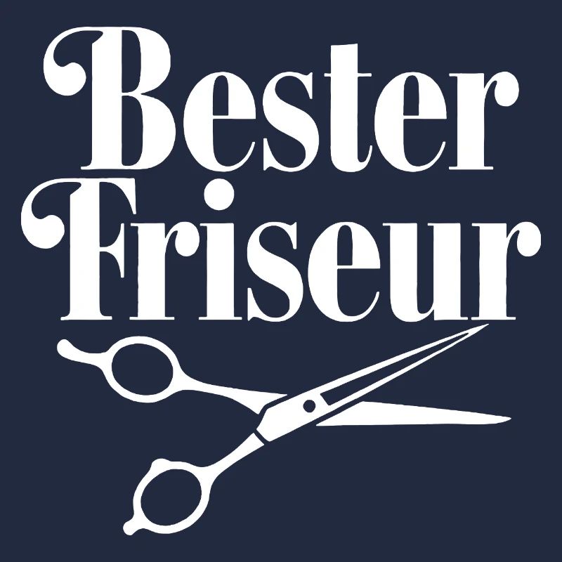 Bester Friseur mit Scheren-Logo