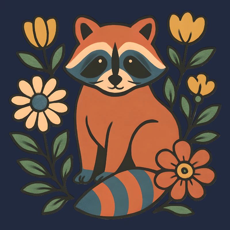 Fuchs im Blumengarten