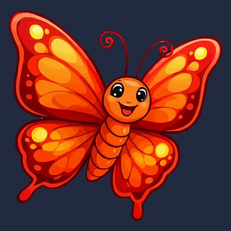 Oranger Schmetterling