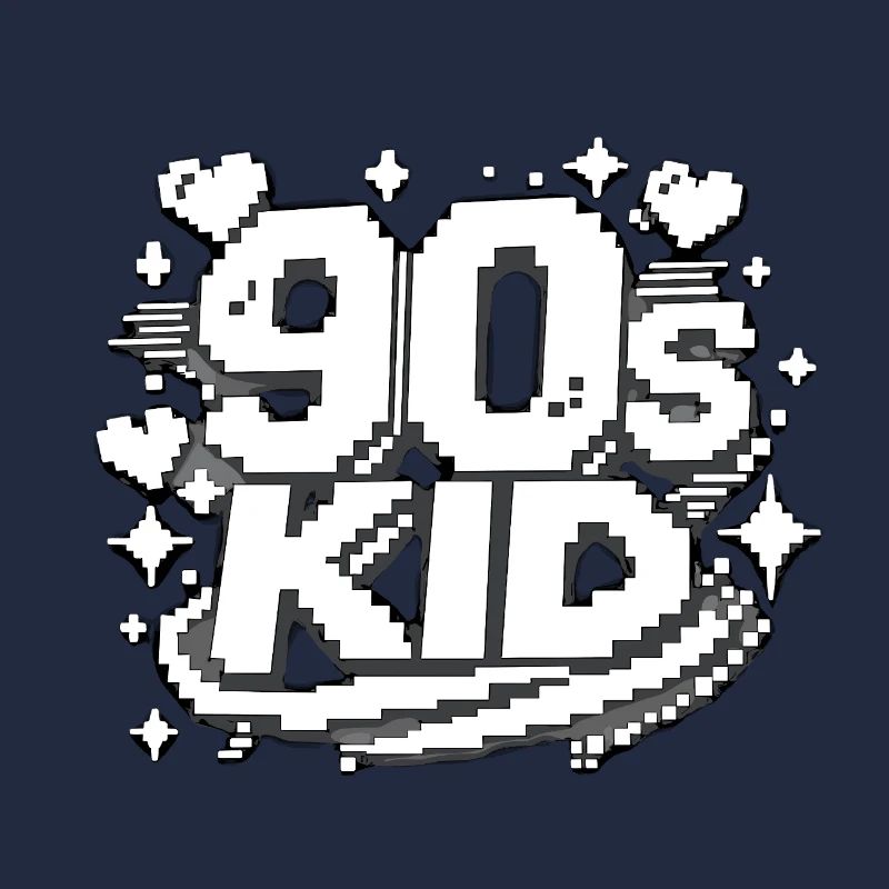 90er Kid Pixel Design