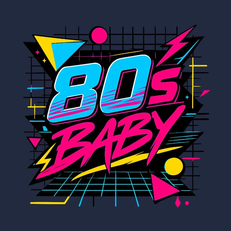 80s Baby Neon Retro