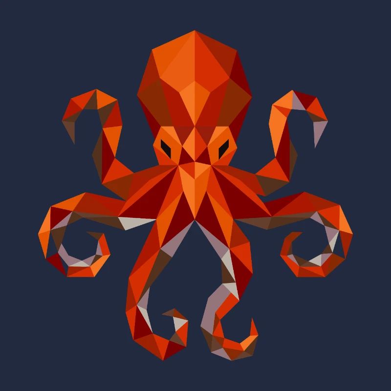 Octopus Squid Polygon
