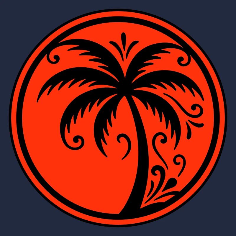 Palm tree icon beach