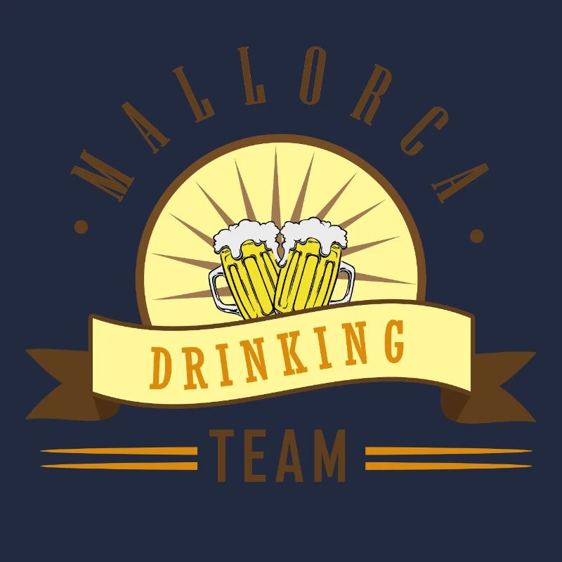 Beer Drinker Team Logo Motif