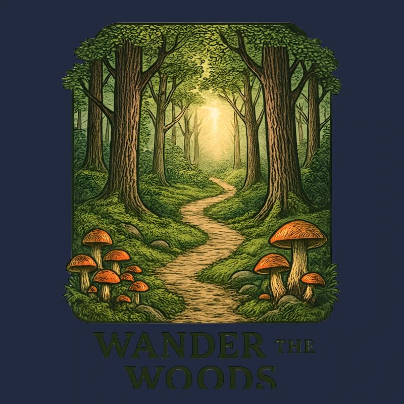 Waldpfad Wander durch den Wald