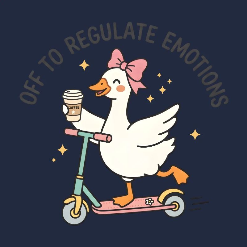 Scootering Goose Regulates Emotions