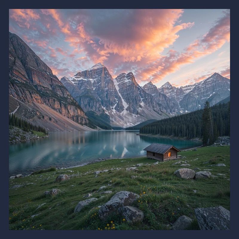 Alpenrefugium am Bergsee