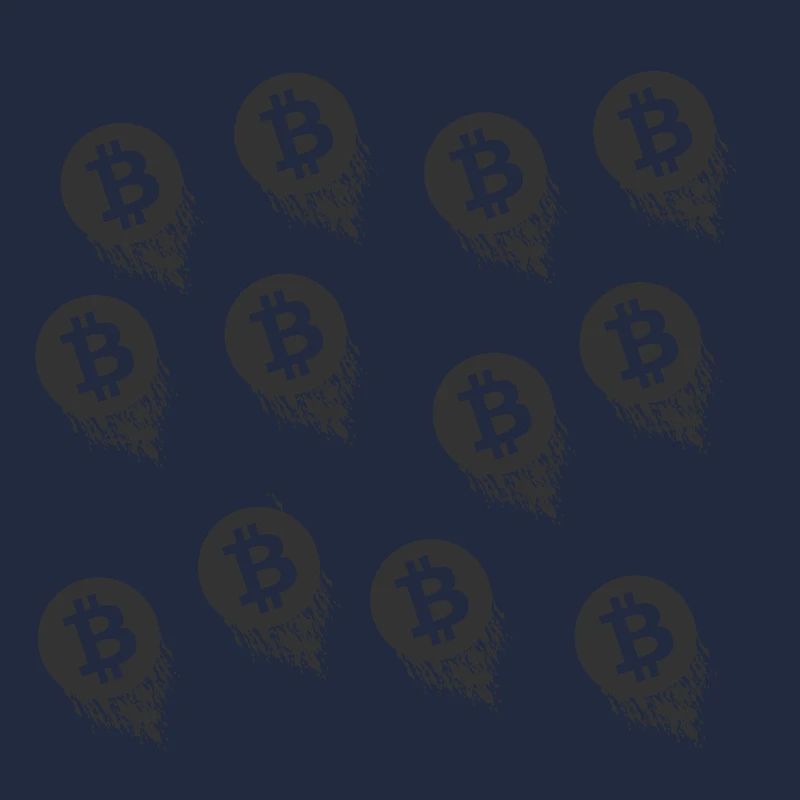 Bitcoin Brush Pattern Series