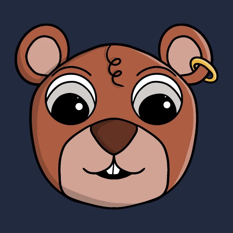 Visage d’Animal Espiègle et Joyeux