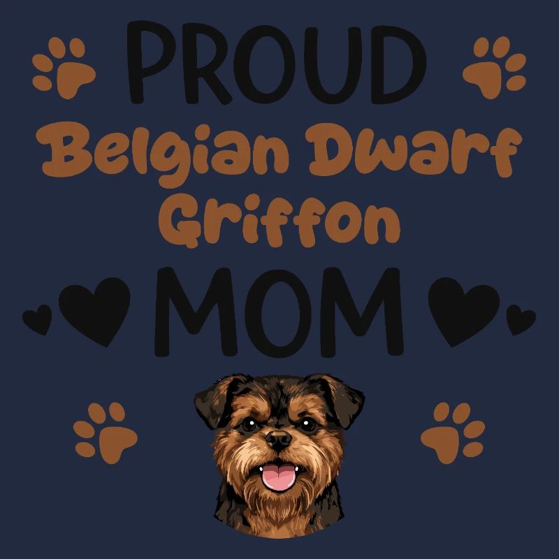 Proud Griffon Mother, Belgian Dwarf Griffon