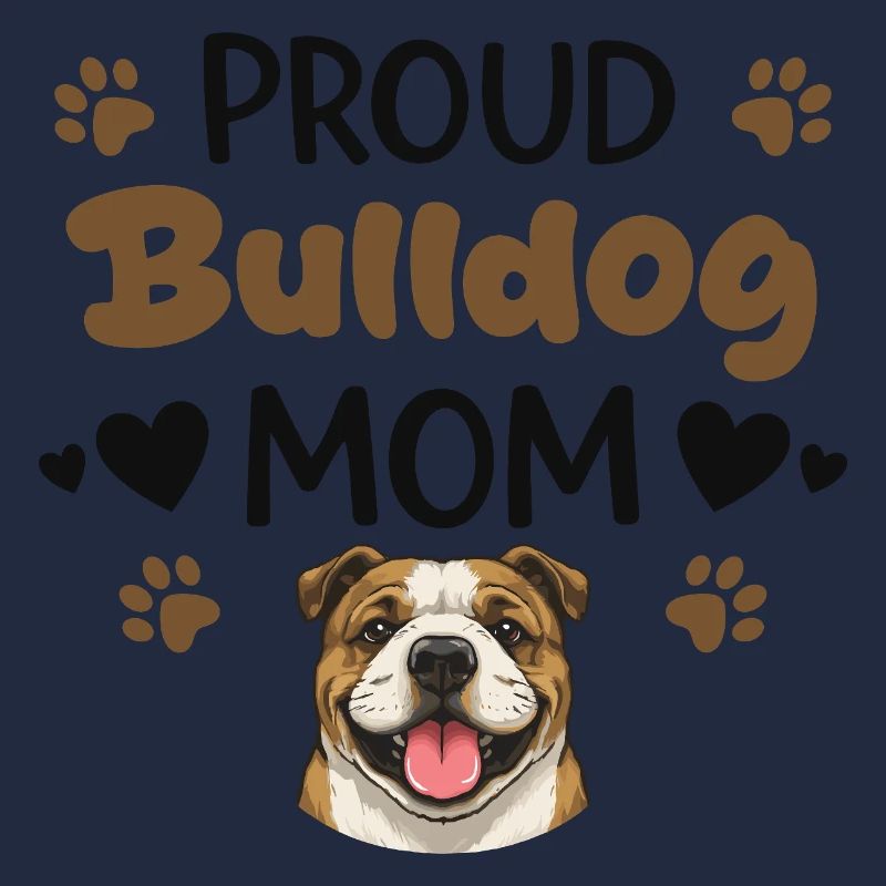 Stolze Bulldog Mutter, Bulldogge