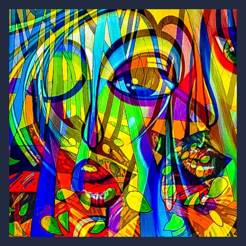 Farbmuster Face-Abstract