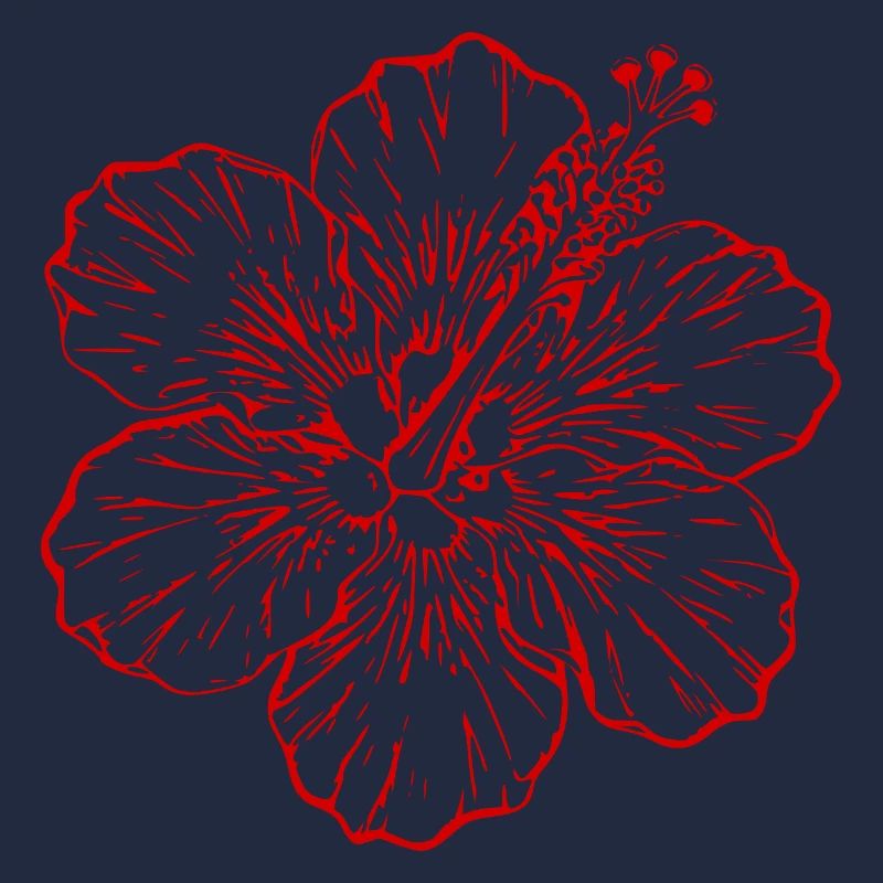 Cadeau de Noël de fleurs d’hibiscus hawaïen, fleurs d’hibiscus