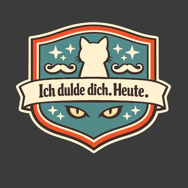 Katzenabzeichen Ich dulde dich Heute