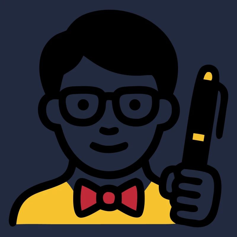 Professeur Professeur Bande dessinée Glasses