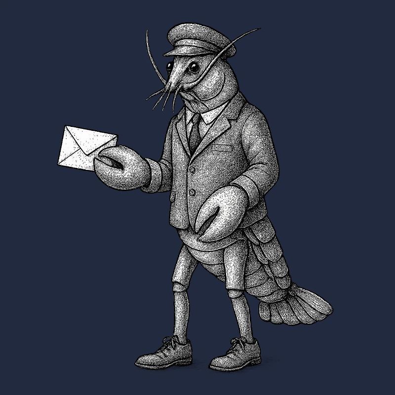 Lobster Courier in Suit