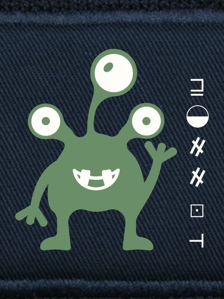 Three-Eyed Green Alien Buddy
