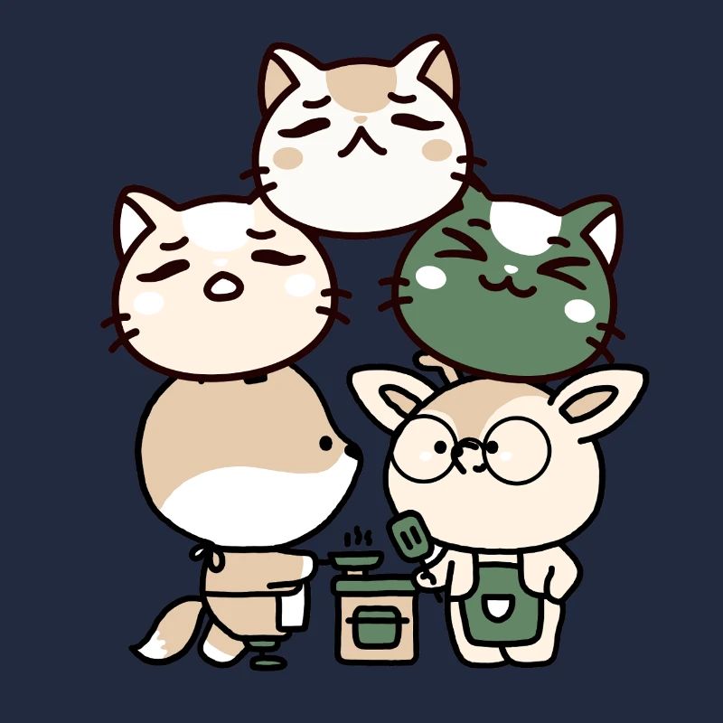 Fuchs mit Prothese und Reh: Kawaii Kitchen