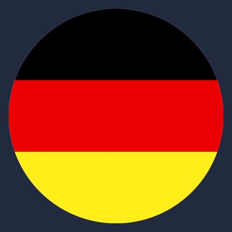 Round German flag