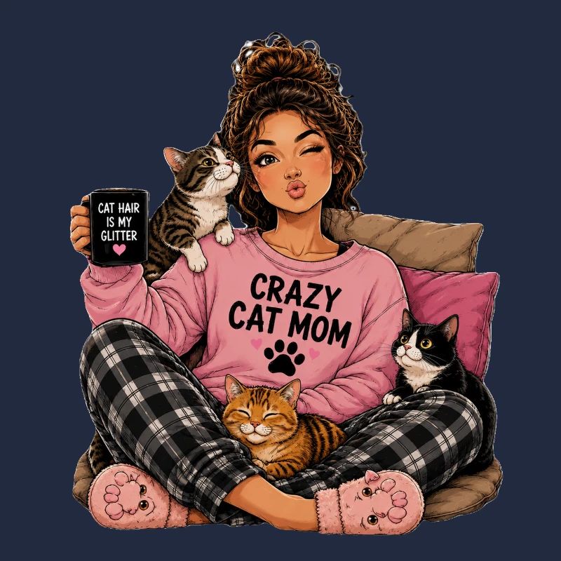 Crazy Cat Mom Cucudle Design