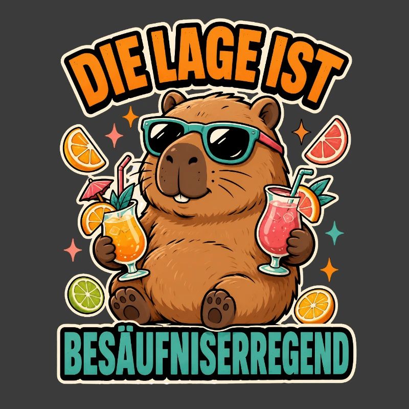 Capybara Cocktail Spruch