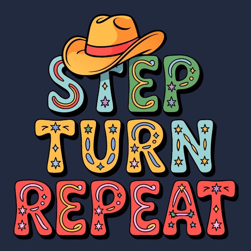Line Dance Step Turn Repeat
