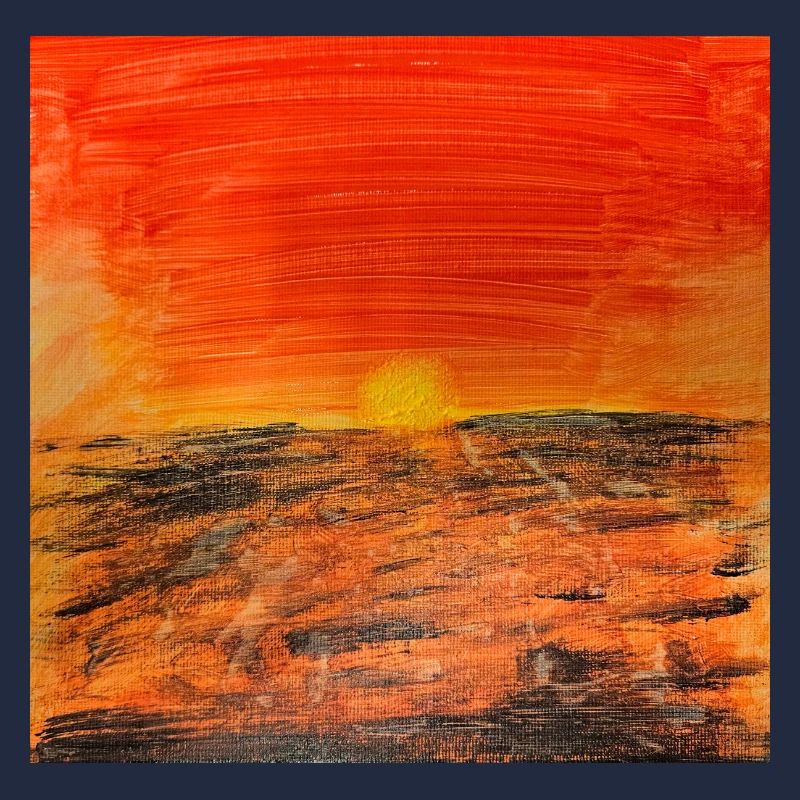 Feuerrot Sonnenuntergang