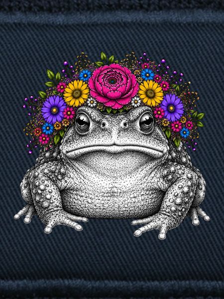 Toad with flower crown