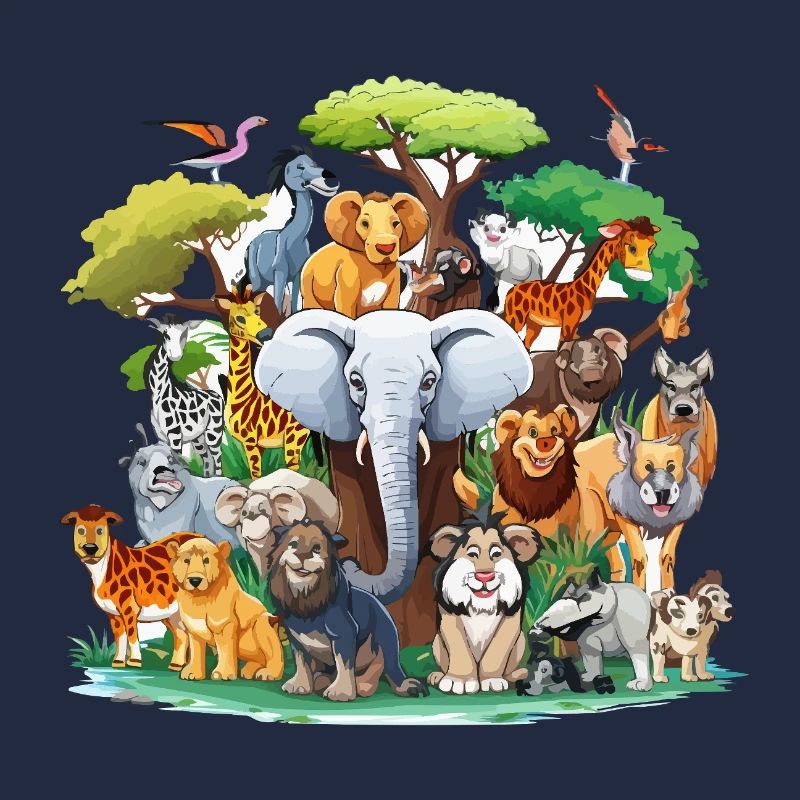 Forest Animals Collage