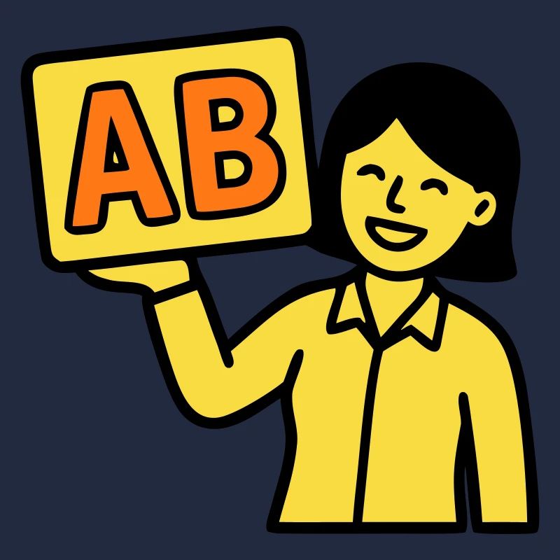 Lehrerin Grundschule ABC Vektor