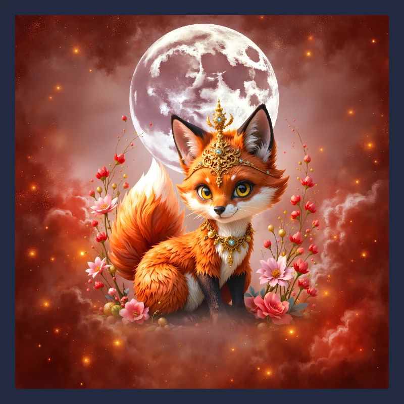 Lunar Fox with Jewels