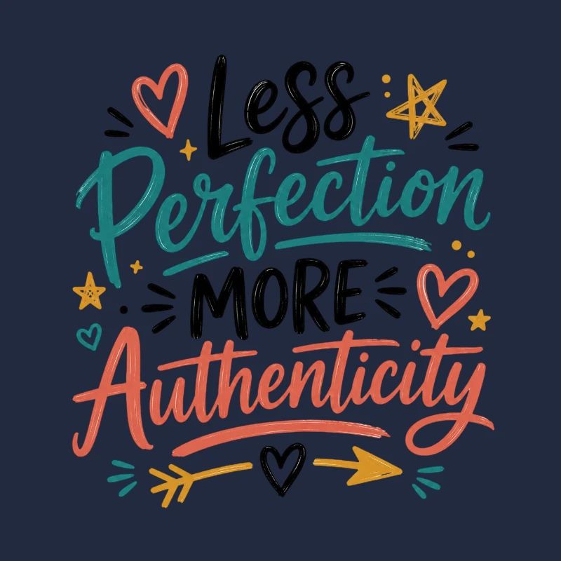 Authenticity over Perfection illustration