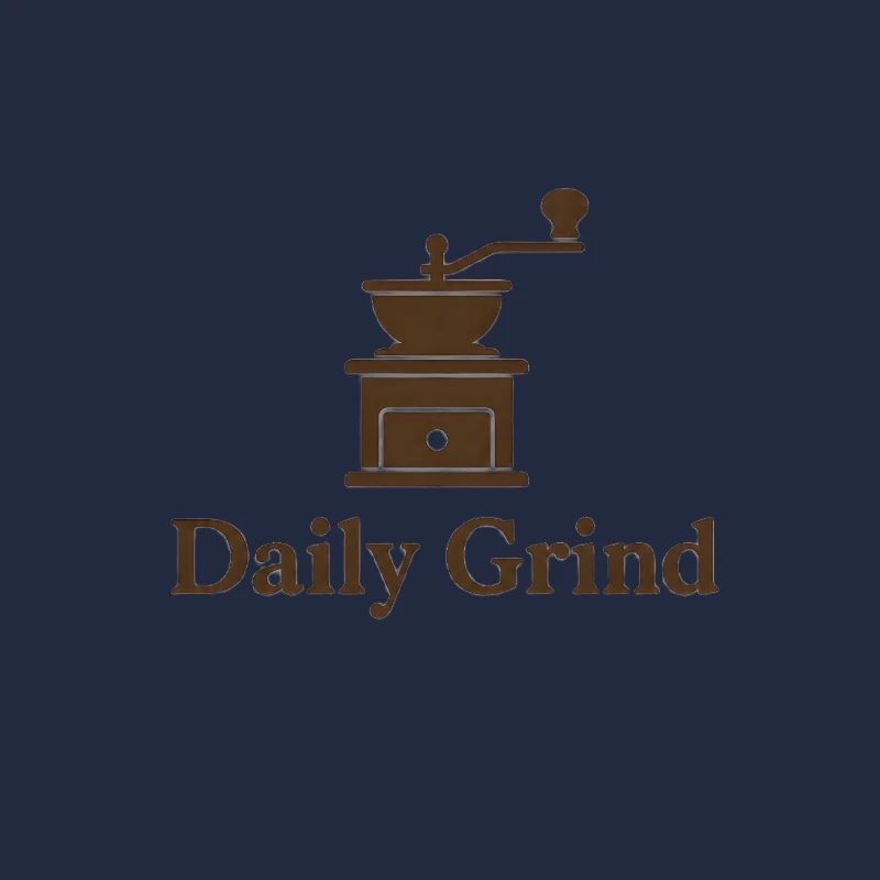 Daily Grind - Coffee Grinder Coffee Logo Saying