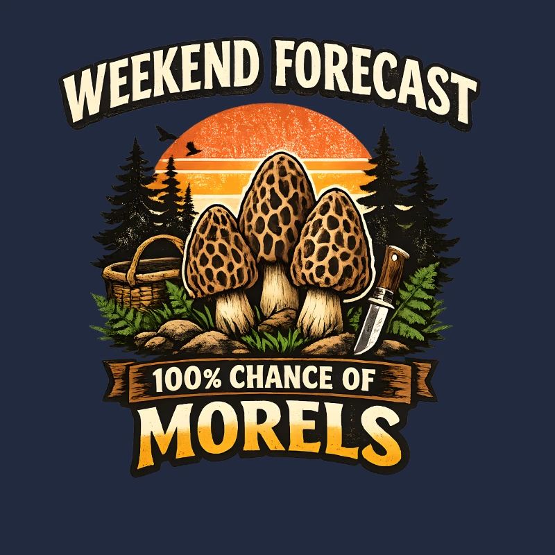 Wochenendvorhersage 100% Chance auf Morcheln