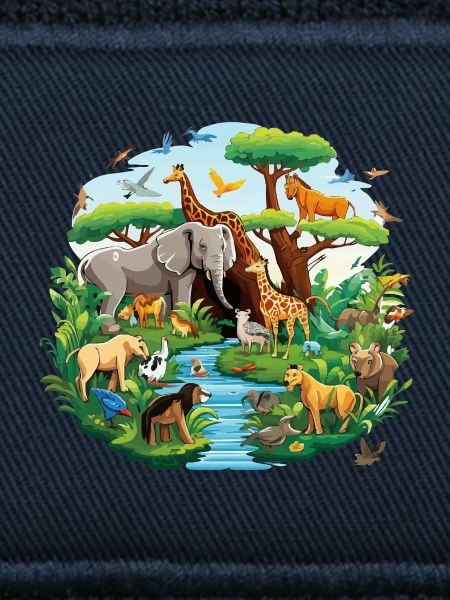 Dschungelpanorama der Tierwelt