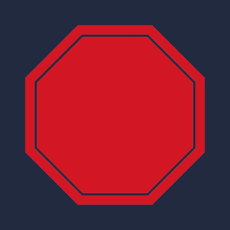Leeres Stoppschild