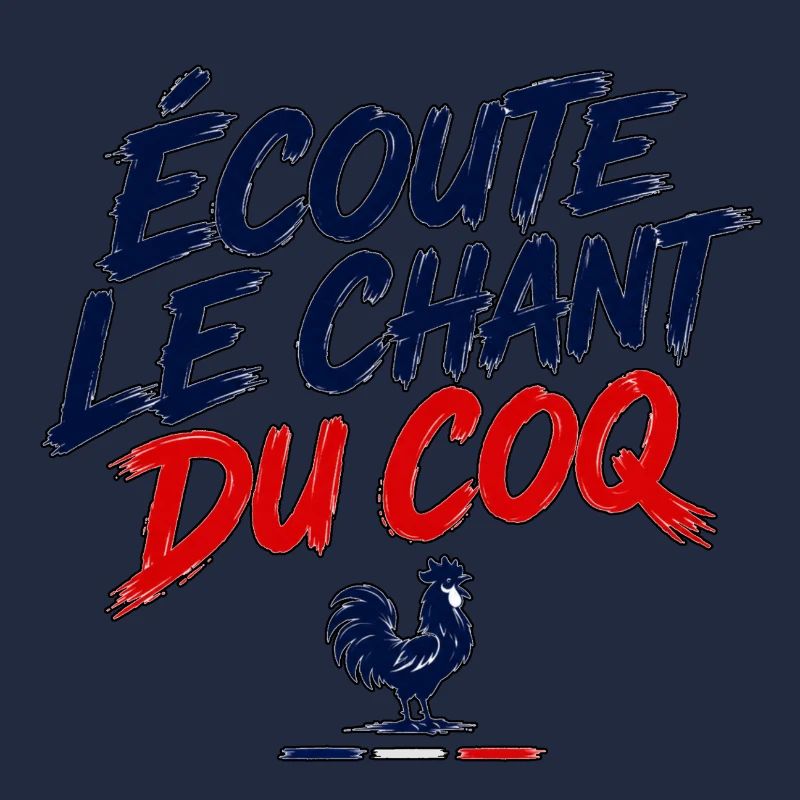 Cri de supporter français écoute le chant du coq