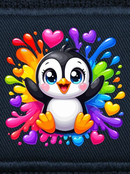 Pinguin Farbherzen Spritzer
