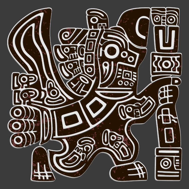 Aztec Eagle Warrior Tribal Ancient Totem