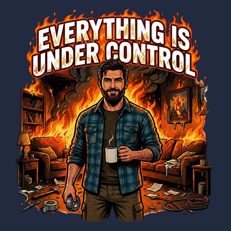 Everything Is Under Control Funny Sarcastic Chaos