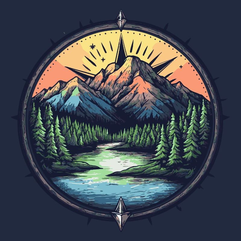 Berge Kompass