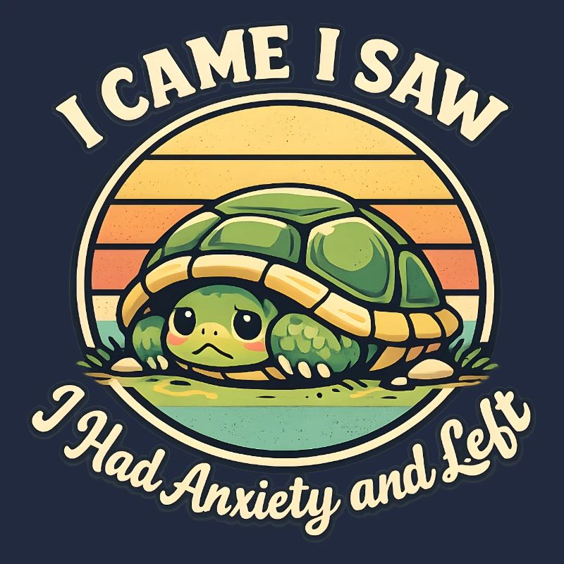I came saw left scared turtle