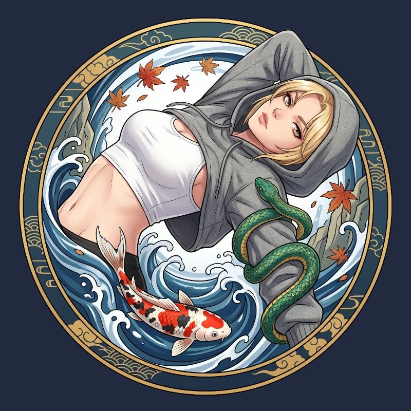 Sweat à capuche Wave Queen Pull